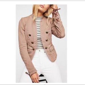 Like new Free People Brown Military Jacket sz Small